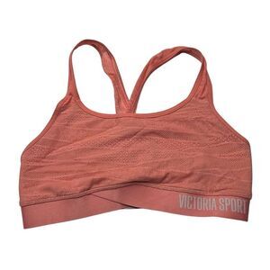 Victoria’s Secret Sports Bra coral orange  Racerback medium